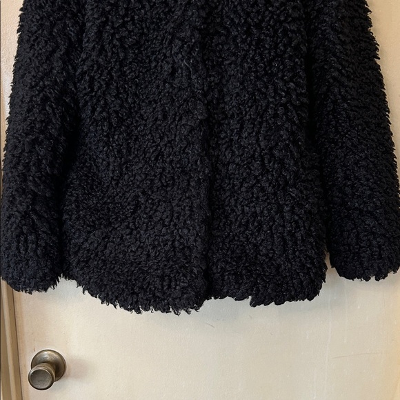 Audrey 3+1 Cozy Black Teddy Jacket size S - Picture 3 of 10